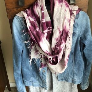 Chann Luu tie dye scarf purple